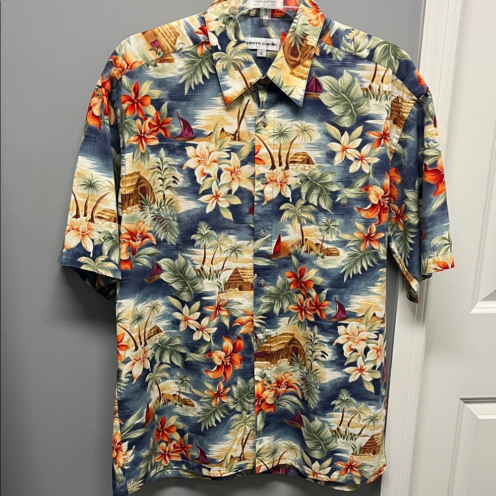 Pierre Cardin Men’s Hawaiian Shirt